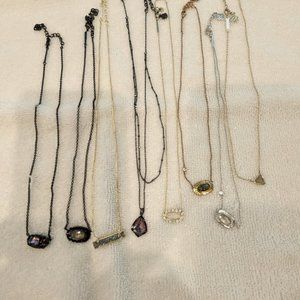 Nice Kendra Scott lot. Eight Necklaces. SOLD AS A LOT ONLY